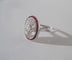 Bague 57 Art Déco - Bague en or blanc, diamants et rubis 58 Facettes