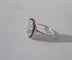 Bague 57 Art Déco - Bague en or blanc, diamants et rubis 58 Facettes