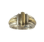 Bague 47 Christofle - Bague jonc godrons en or 18 carats et argent 58 Facettes
