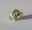 Bague 47 Christofle - Bague jonc godrons en or 18 carats et argent 58 Facettes