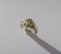 Bague 47 Christofle - Bague jonc godrons en or 18 carats et argent 58 Facettes