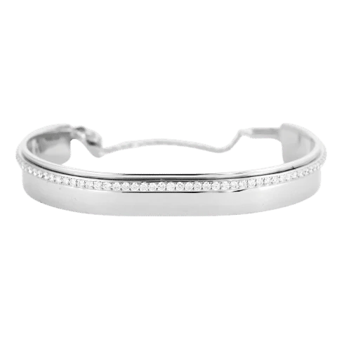Bracelet Messika Kate Bangle - Bracelet jonc en or blanc 18K et diamants 58 Facettes