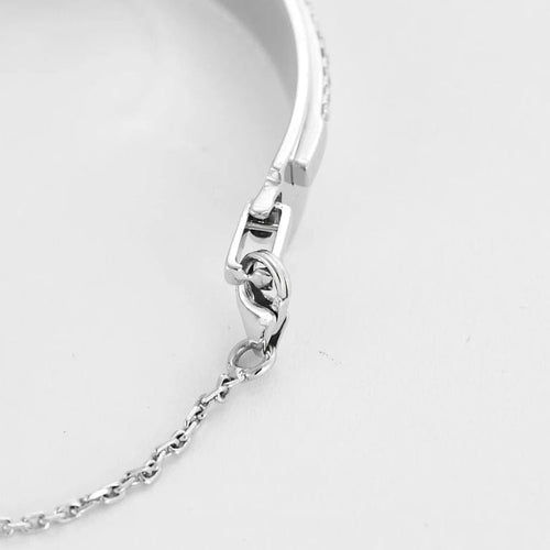 Bracelet Messika Kate Bangle - Bracelet jonc en or blanc 18K et diamants 58 Facettes