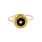 Bague 56 Bague vintage en or jaune 18K et onyx 58 Facettes