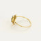 Bague 56 Bague vintage en or jaune 18K et onyx 58 Facettes