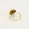 Bague 56 Bague vintage en or jaune 18K et onyx 58 Facettes