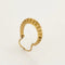 Boucles d'oreilles Créoles anciennes ciselées en or jaune 18K 58 Facettes