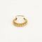 Boucles d'oreilles Créoles anciennes ciselées en or jaune 18K 58 Facettes