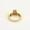 Bague 62 Premiers Joyaux - Bague tank en or jaune 18k sertie de diamants et pierres précieuses 58 Facettes