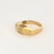 Bague 62 Premiers Joyaux - Bague tank en or jaune 18k sertie de diamants et pierres précieuses 58 Facettes