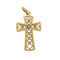 Pendentif Pendentif croix ancienne en or jaune 18 carats et diamants 58 Facettes