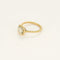 Bague 51 Solitaire torsadé - Bague en or jaune 18k et platine, diamant taille ancienne 1,01 ct 58 Facettes