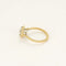 Bague 51 Solitaire torsadé - Bague en or jaune 18k et platine, diamant taille ancienne 1,01 ct 58 Facettes