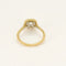Bague 51 Solitaire torsadé - Bague en or jaune 18k et platine, diamant taille ancienne 1,01 ct 58 Facettes