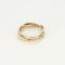 Bague 53 Poiray Tresse - Bague bicolore en or rose et or blanc, diamants 58 Facettes