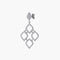 Boucles d'oreilles Arabesques - Boucles d'oreilles pendantes en or blanc 18K et diamants 58 Facettes P1L3