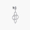Boucles d'oreilles Arabesques - Boucles d'oreilles pendantes en or blanc 18K et diamants 58 Facettes P1L3