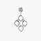 Boucles d'oreilles Arabesques - Boucles d'oreilles pendantes en or blanc 18K et diamants 58 Facettes P1L3