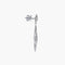 Boucles d'oreilles Arabesques - Boucles d'oreilles pendantes en or blanc 18K et diamants 58 Facettes P1L3