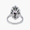 Bague 50 Bague marquise en or blanc 18K avec diamants et pierre rose 58 Facettes P3L14