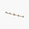 Broche Broche en or jaune 18K et platine sertie de 5 diamants 58 Facettes