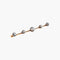 Broche Broche en or jaune 18K et platine sertie de 5 diamants 58 Facettes