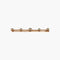 Broche Broche en or jaune 18K et platine sertie de 5 diamants 58 Facettes