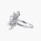 Bague 54.5 Bague feuilles en or blanc 18K et diamants 58 Facettes P6L14D