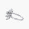 Bague 54.5 Bague feuilles en or blanc 18K et diamants 58 Facettes P6L14D
