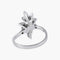 Bague 54.5 Bague feuilles en or blanc 18K et diamants 58 Facettes P6L14D