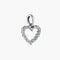 Pendentif Pendentif cœur en or blanc 18K et diamants 58 Facettes P1L17