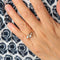 Bague 53 Bague Toi & Moi en or rose 18 carats, perles et diamants 58 Facettes P6L4