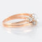 Bague 53 Bague Toi & Moi en or rose 18 carats, perles et diamants 58 Facettes P6L4