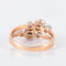 Bague 53 Bague Toi & Moi en or rose 18 carats, perles et diamants 58 Facettes P6L4