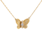 Collier Collier papillon en or jaune 18 carats et diamants 58 Facettes