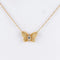 Collier Collier papillon en or jaune 18 carats et diamants 58 Facettes