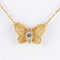 Collier Collier papillon en or jaune 18 carats et diamants 58 Facettes