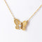 Collier Collier papillon en or jaune 18 carats et diamants 58 Facettes