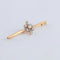 Broche Broche en or jaune 18K et platine avec diamants et perle 58 Facettes