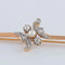 Broche Broche en or jaune 18K et platine avec diamants et perle 58 Facettes