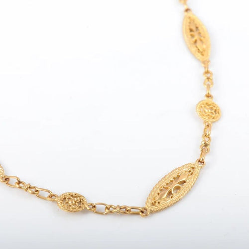 Collier Collier à motifs filigranés en or jaune 18 carats 58 Facettes