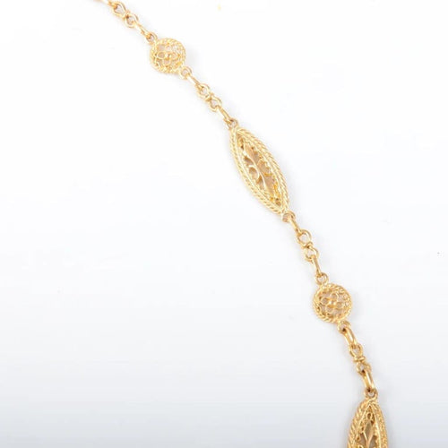 Collier Collier à motifs filigranés en or jaune 18 carats 58 Facettes