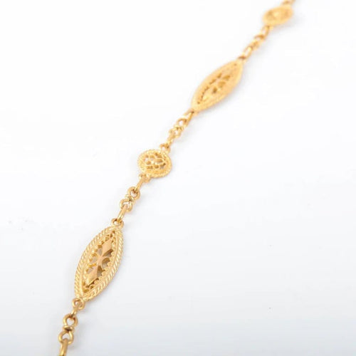 Collier Collier à motifs filigranés en or jaune 18 carats 58 Facettes