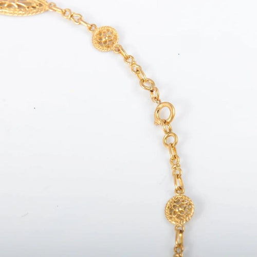 Collier Collier à motifs filigranés en or jaune 18 carats 58 Facettes