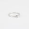 Bague 53 Bague solitaire en or blanc 18K avec diamant 0,20 ct 58 Facettes