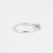 Bague 53 Bague solitaire en or blanc 18K avec diamant 0,20 ct 58 Facettes