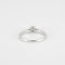 Bague 53 Bague solitaire en or blanc 18K avec diamant 0,20 ct 58 Facettes