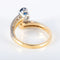 Bague 51 Bague saphir et diamants en or jaune 18 carats et platine 58 Facettes