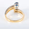 Bague 51 Bague saphir et diamants en or jaune 18 carats et platine 58 Facettes