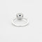 Bague 53 Bague - Solitaire entourage en or blanc avec saphir et diamants 58 Facettes
